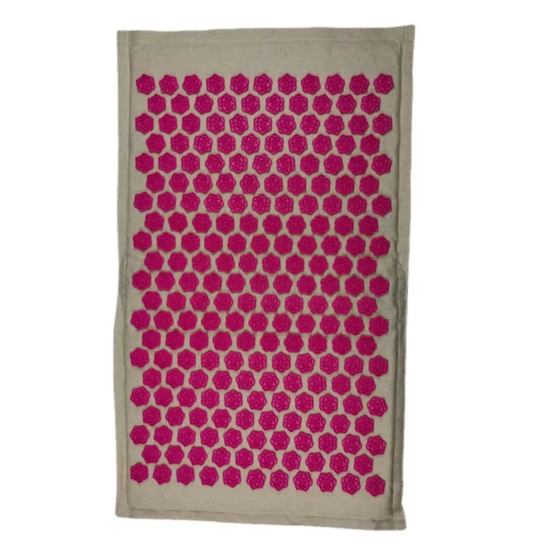 74*44Cm Nature Linen Coconut Palm Massage Yoga Mat with Bag Lotus Spike Acupressure Mat Cushion Massage Accupuncture Pad