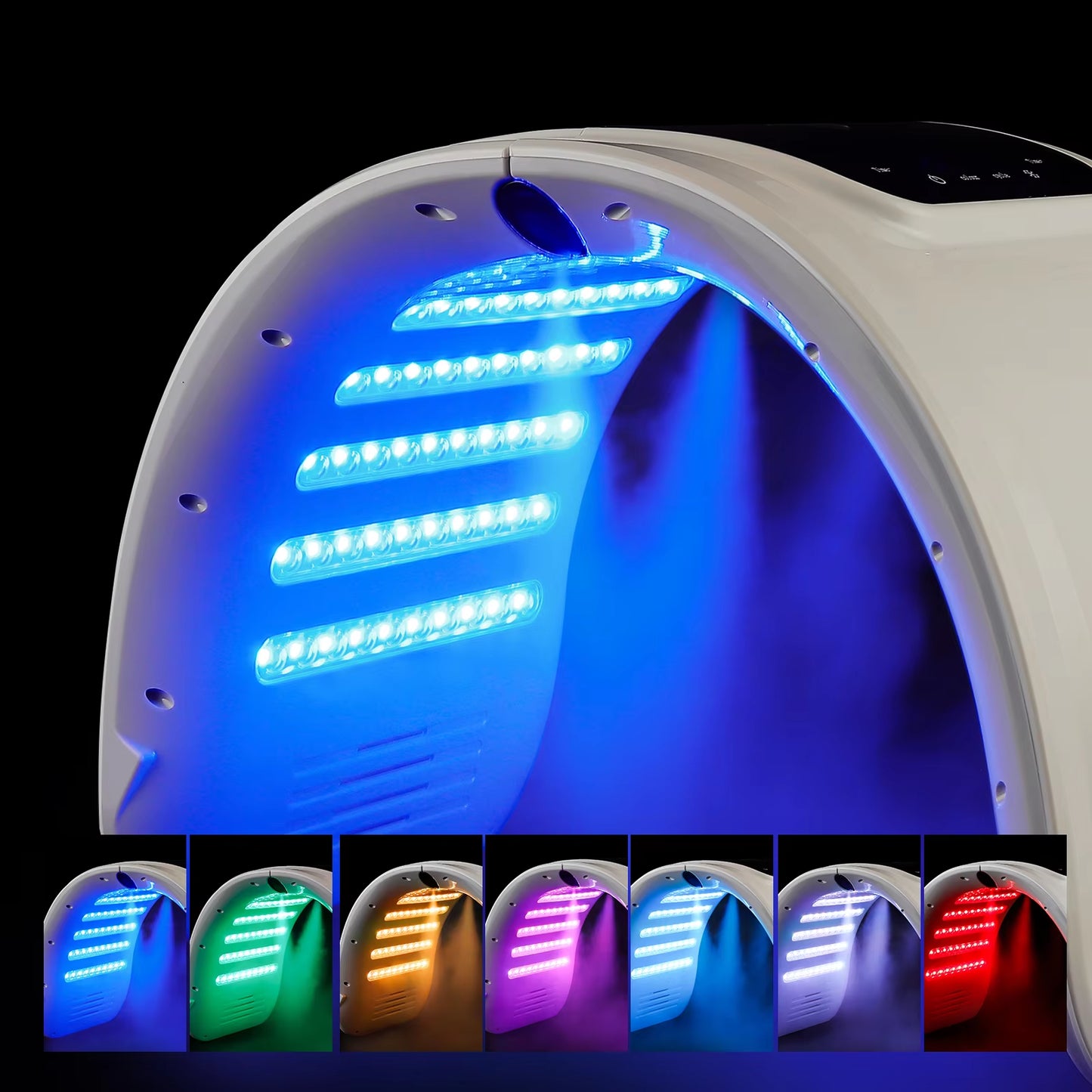 7 Colors LED Photon Machine with Nano Spray Skin Moisturizing Face&Body Mask Salon SPA Home Use Skin Rejuvenation Acne Skin Care