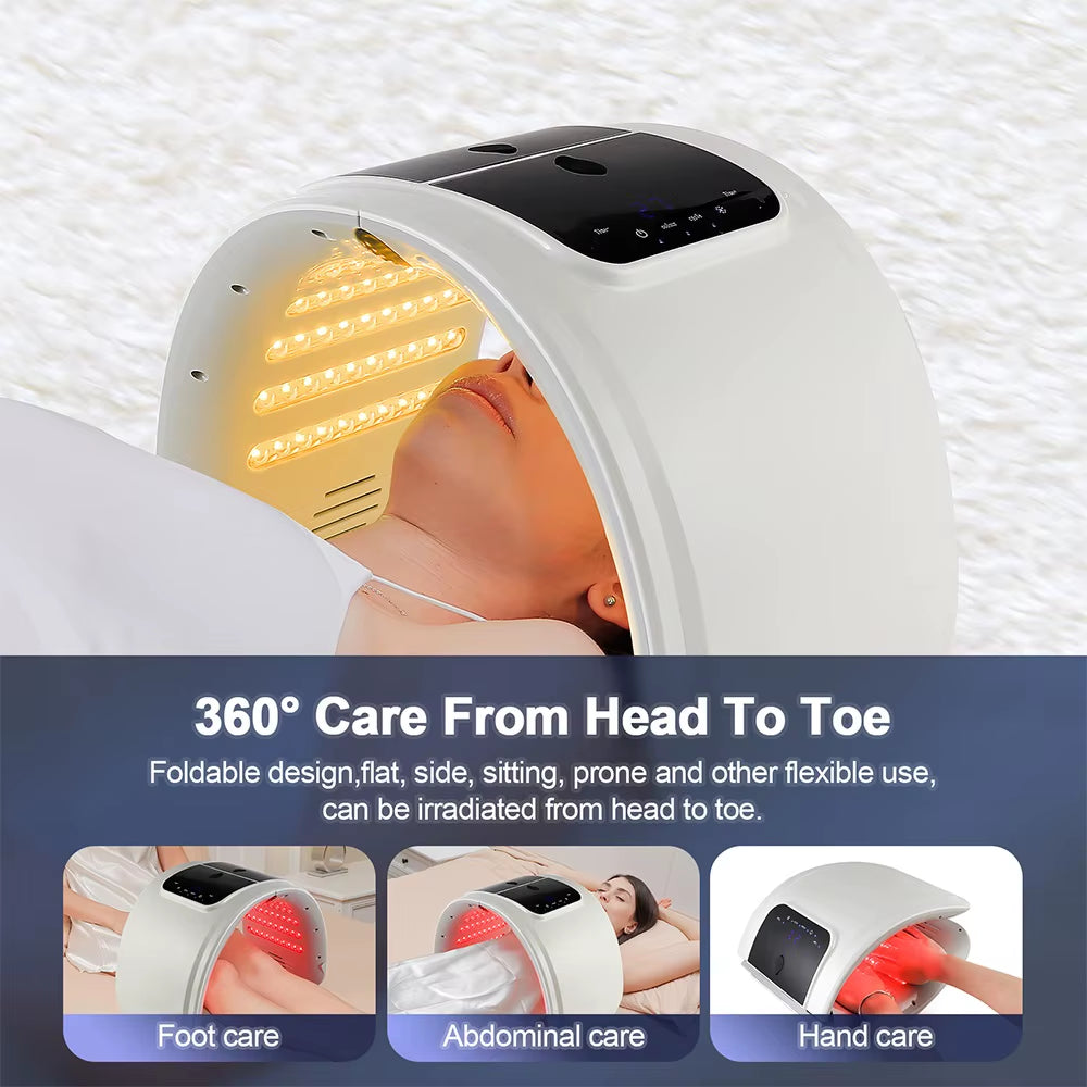 7 Colors LED Photon Machine with Nano Spray Skin Moisturizing Face&Body Mask Salon SPA Home Use Skin Rejuvenation Acne Skin Care