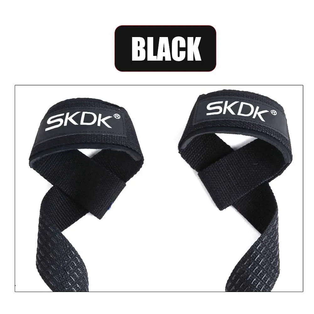 2Pcs Weightlifting Wrist Straps Strength Training Adjustable Non-Slip Gym Fitness Lifting Strap Wrist Support Sports Grip Band